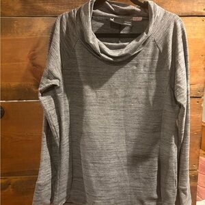 Spyder Charcoal Heathered Cowl Neck Top